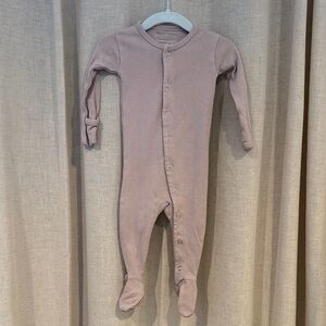 L’ovedBaby Mauve Purple Snap Footies Organic Cotton 3-6M